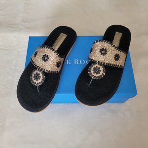 Jack Rogers glitter slippers sandal  Size 10
